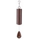 preview thumbnail 1 of 1, Wind Bell 6" Long - Burgundy - 6.5"x6.5"x42"