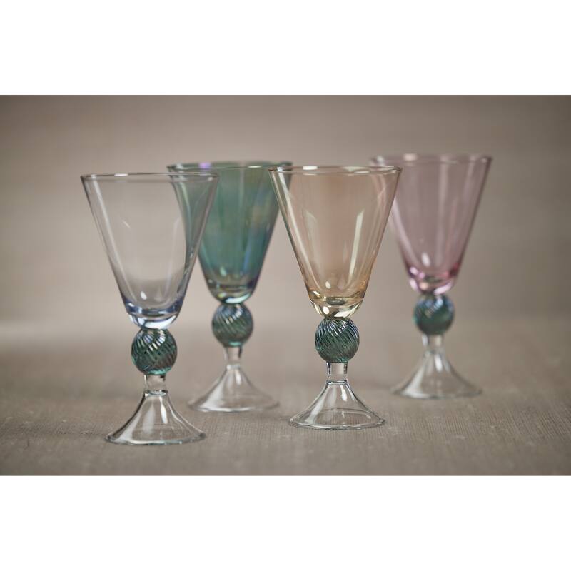 Colmar Vintage Stemmed Glasses, Set of 4