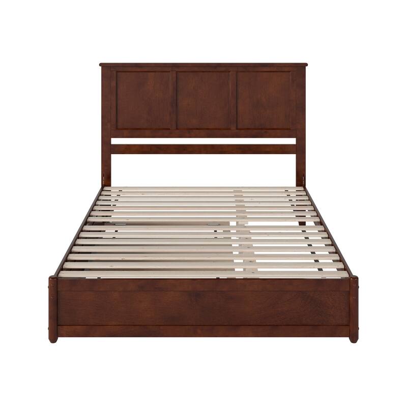 Felicity Platform Bed with Panel Footboard and Twin XL Trundle