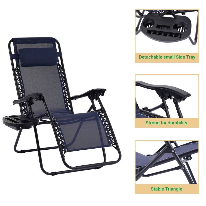 LIVOOSUN Zero Gravity Patio Chairs (Set of 2)