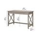 preview thumbnail 36 of 49, Key West 48W Writing Desk by Bush Furniture