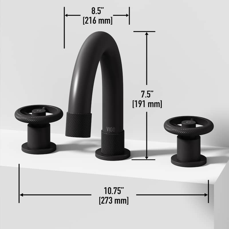 VIGO Wythe 8" H 2-Handle Widespread Bathroom Faucet