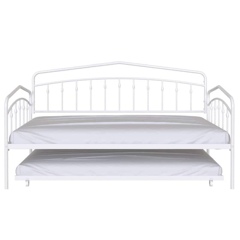 Daybed with twin trundle, Black