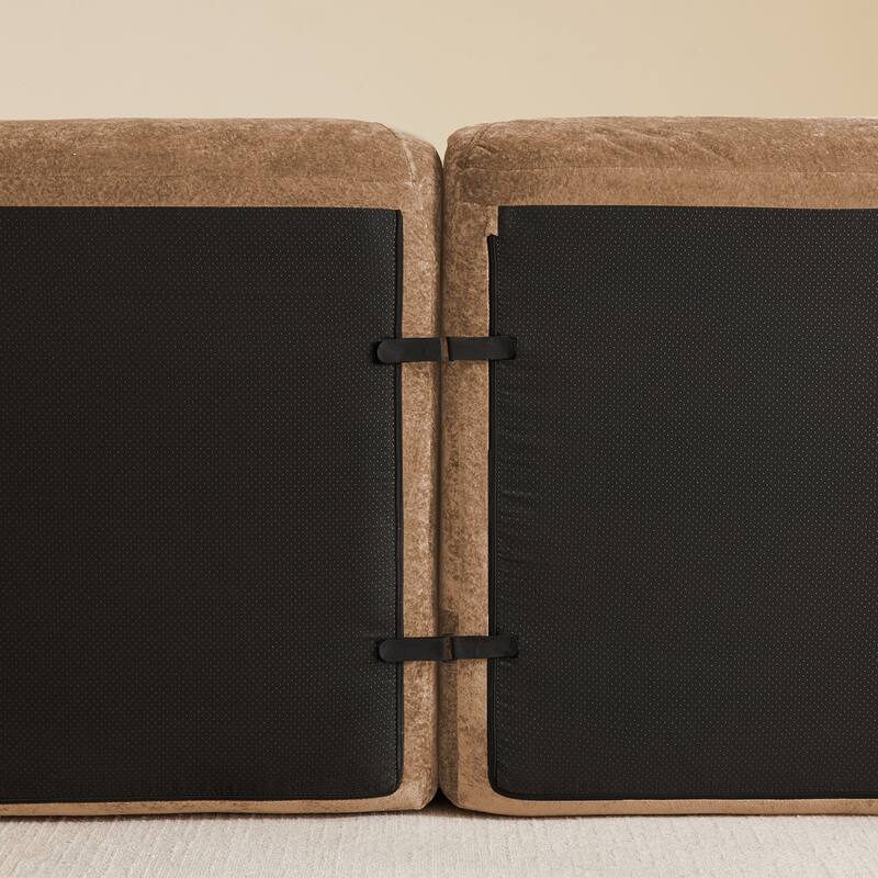 Roomfitters 2-Seater Tufted Velvet Sofa, No Assembly Boneless Cloud Couch with 32D High-Density Sponge