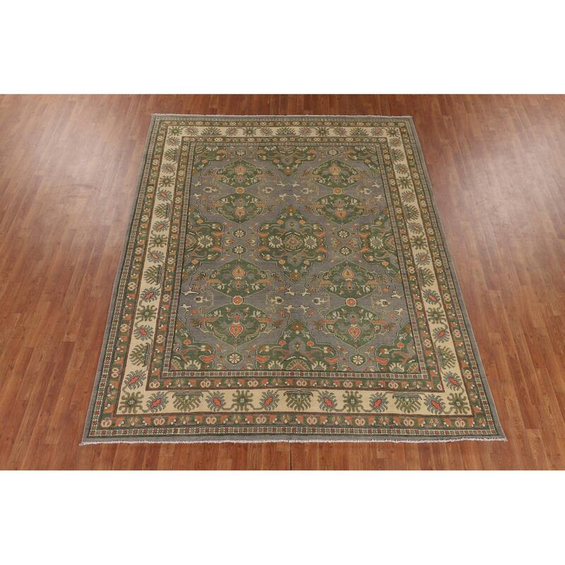 Traditional Kazak Oriental Area Rug Handmade Bedroom Wool Carpet - 8'2" x 9'10"