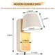 preview thumbnail 8 of 6, Modern Wall Lamp with Plug in Cord Indoor Contemporary Mounted Lighting Fixture-Nordic Bedside Rotatable Reading Lights - white