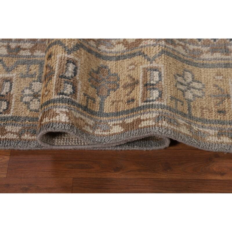 Khotan Indian Area Rug Handmade Wool Carpet - 8'0"x 10'1"