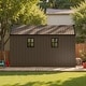 preview thumbnail 86 of 117, Patiowell 8' x 6' / 8' x 8' / 8' x 10 '/ 8' x 12' Plastic Outdoor Shed With Floor for Patio Furniture, Tools (Kick-It Shed)