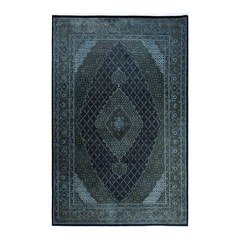 Fine Vibrance One-of-a-Kind Hand-Knotted Area Rug - Brown, 6' 6" x 10' 0" - 6' 6" x 10' 0"