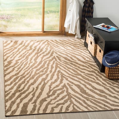 SAFAVIEH Linden Siglinde Indoor/ Outdoor Waterproof Patio Backyard Rug