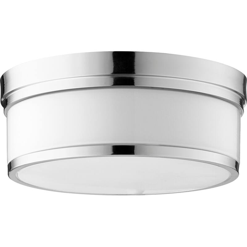 Quorum International Celeste 3 Light 14" Wide Flush Mount Drum Ceiling - Polished Nickel