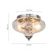 preview thumbnail 41 of 55, Modern Farmhouse 2-light Water Pattern Hammered Glass Flush Mount 9in