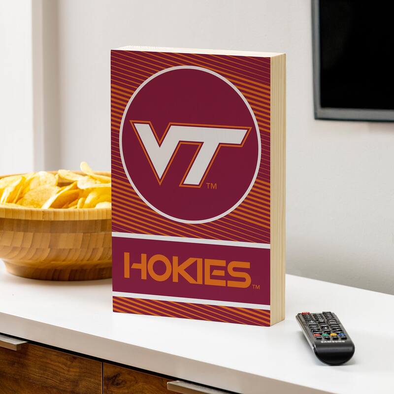 Virginia Tech Wooden Tabletop Mantel Shelf Sign - 8" x 12"