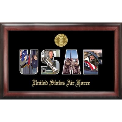 Patriot Frames Air Force Collage Photo Frame Gold Medallion