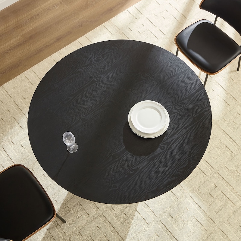 46.45" Modern MDF Round Dinner Tables for Dining Room