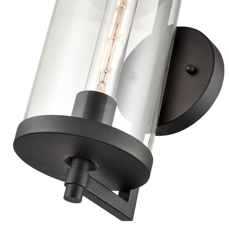 Millennium Lighting Beckham 1 Light Outdoor Wall Sconce in Textured Black