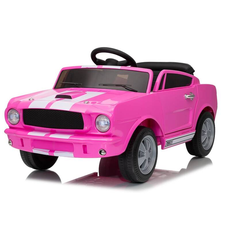 12v Electric Vehicle Licensed Shelby GT350 Ride on Car Toy for Kids Best Gifts - Pink