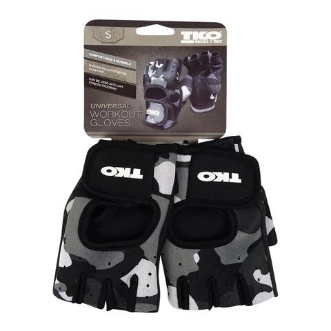 TKO Universal Open Workout Gloves (L, Camo) - Camo - M