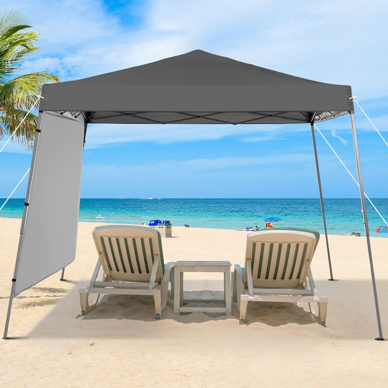 Ainfox 8 x 8 ft Pop-up Canopy Tent, Outdoor Gazebo for Beach, Sun Shade