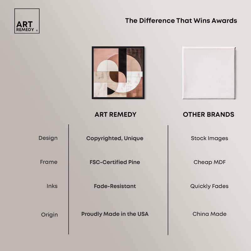 Modern Shapes I Canvas by Art Remedy