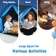 preview thumbnail 13 of 18, Kids Galaxy Starry Sky Dream Portable Play Tent with Double Net Curtain - 57" (L) x 40" (W) x 32.5" (H)