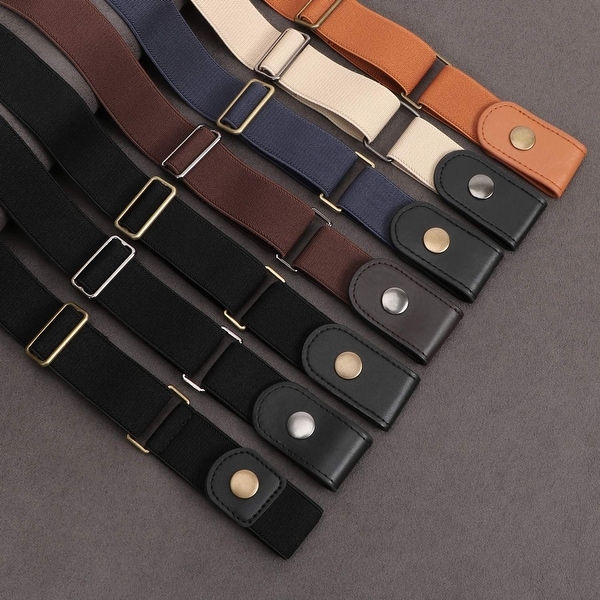 Buckle-Free Elastic Women Belt For Jeans Without Buckle Sansths Comfortable Inv