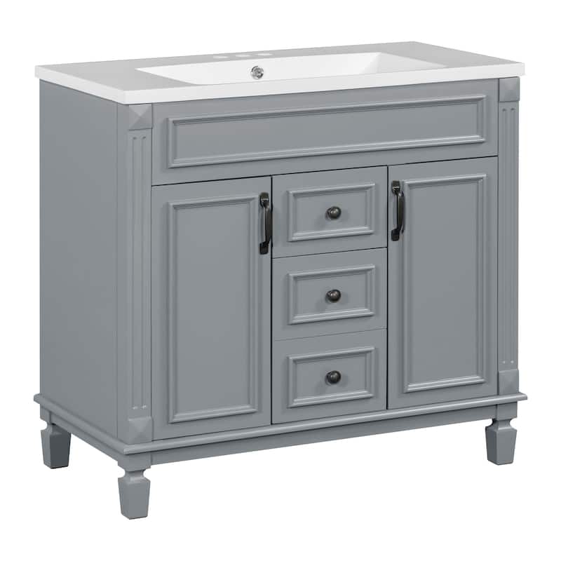 36'' Bathroom Vanity with Top Sink