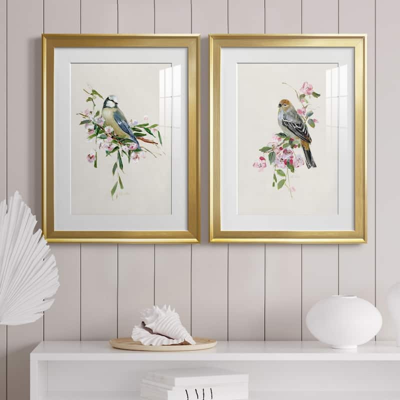 Spring Song Blue Bird Premium Framed Print - Ready to Hang
