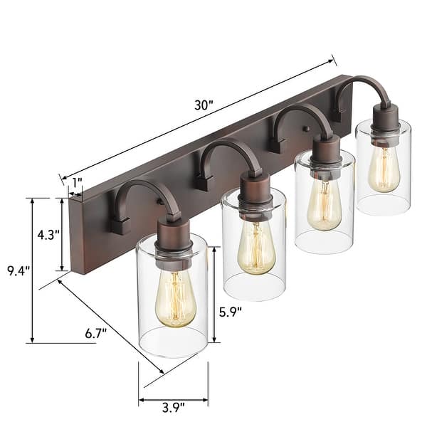 dimension image slide 1 of 26, Bathroom Vanity Light Fixtures - Farmhouse Wall Light for Bathroom