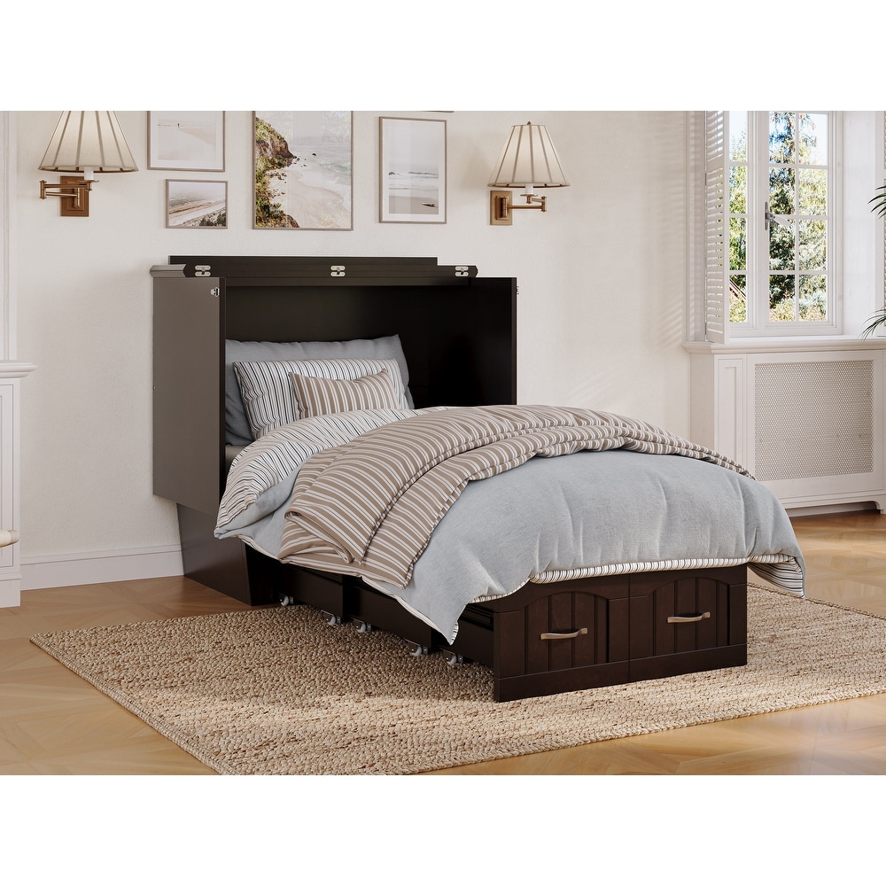 Cabinet twin bed deals