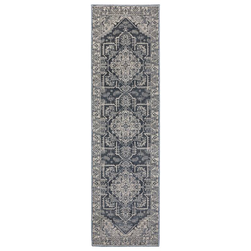 HomeRootsMedallion Traditional Runner Area Rug