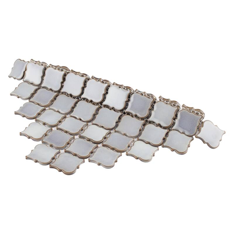 Merola Tile Hudson Tangier Grey Eye 12-3/8" x 12-3/8" Porcelain Floor and Wall Tile