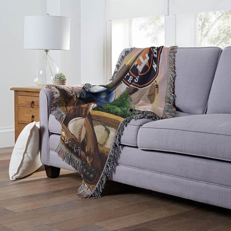 MLB Woven Tapestry Throw Blanket