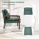 preview thumbnail 6 of 25, Costway Set of 2 Modern Accent Armchair Lounge Chair w/ Wood Legs & - 34.5'' x 26.5'' x 36''
