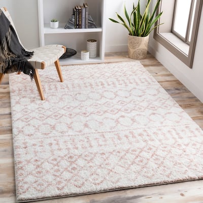 Livabliss Akai Plush Moroccan Stripe Area Rug