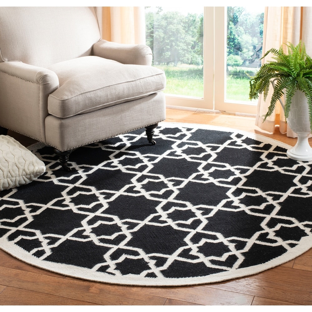 SAFAVIEH Handmade Flatweave Dhurries Tjanka Modern Wool Rug