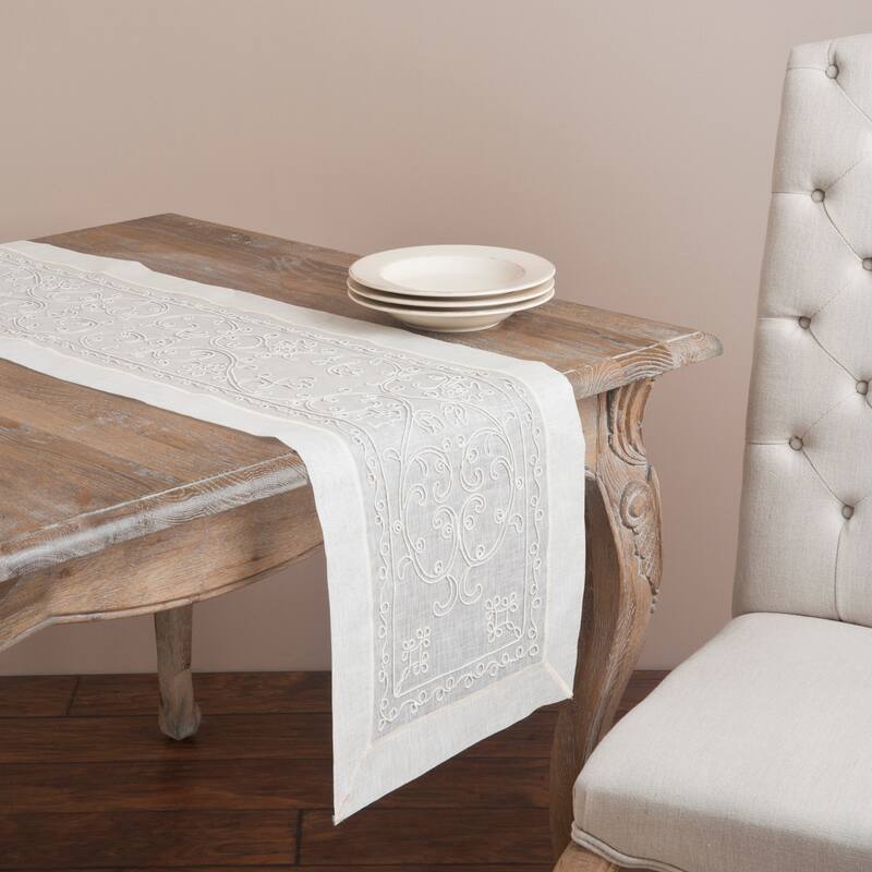 Rochester Collection Hemstitch Table Runner