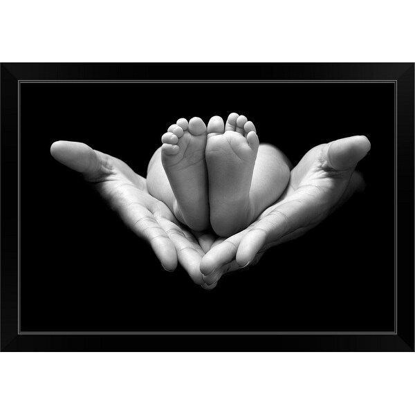 "A Little Miracle" Black Framed Print