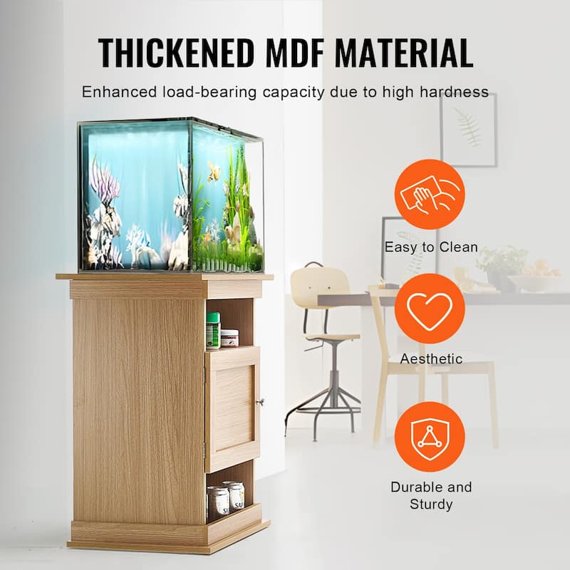 Aquarium Stand Reptile Tank Stand with Storage, Cabinet and Hardware Kit