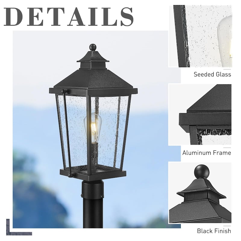 22 Inch Pole Light, Outdoor Post Light