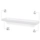preview thumbnail 7 of 5, Wallniture Philly 31.5" Floating Shelves for Nursery Decor, White Bookshelf (Set of 2)