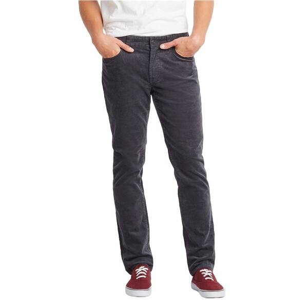 Shop Aeropostale Mens Skinny Stretch Casual Corduroy Pants Brown