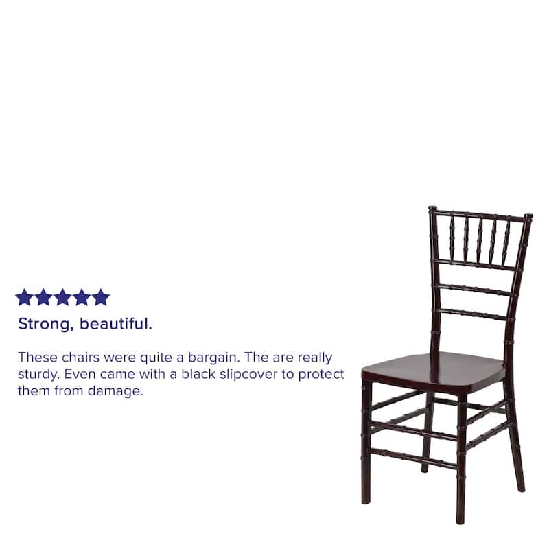 Resin Stacking Chiavari Chair - Hospitality and Event Seating