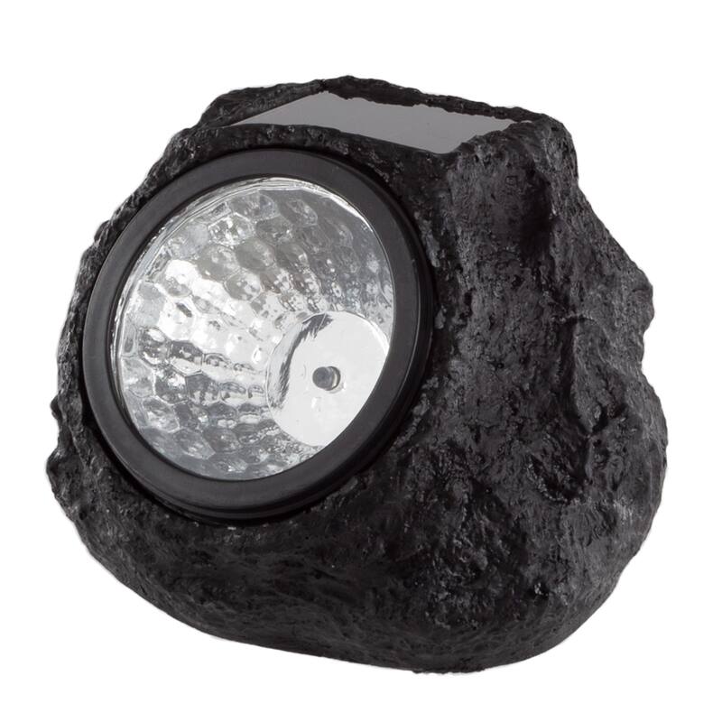 Pure Garden Solar LED Rock Landscaping Lights (Set of 8) - 4 in. x 4.5 in. x 4.5 in.