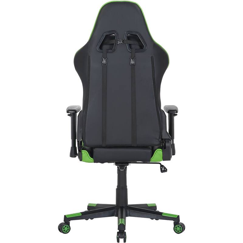 Hanover Commando Ergonomic Gaming Chair in Black and Green with