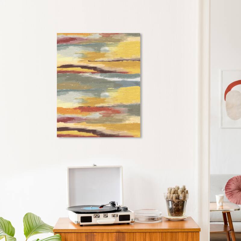 Wynwood Studio Canvas Abstract Coastal Sand Color Palette Gold Modern & Contemporary Wall Art Canvas Print - 20 x 24