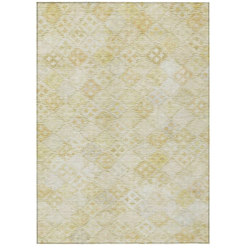 HomeRoots Geometric Transitional Rectangle Outdoor Rug