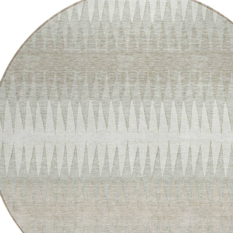 HomeRoots Striped Transitional Rectangle Outdoor Rug