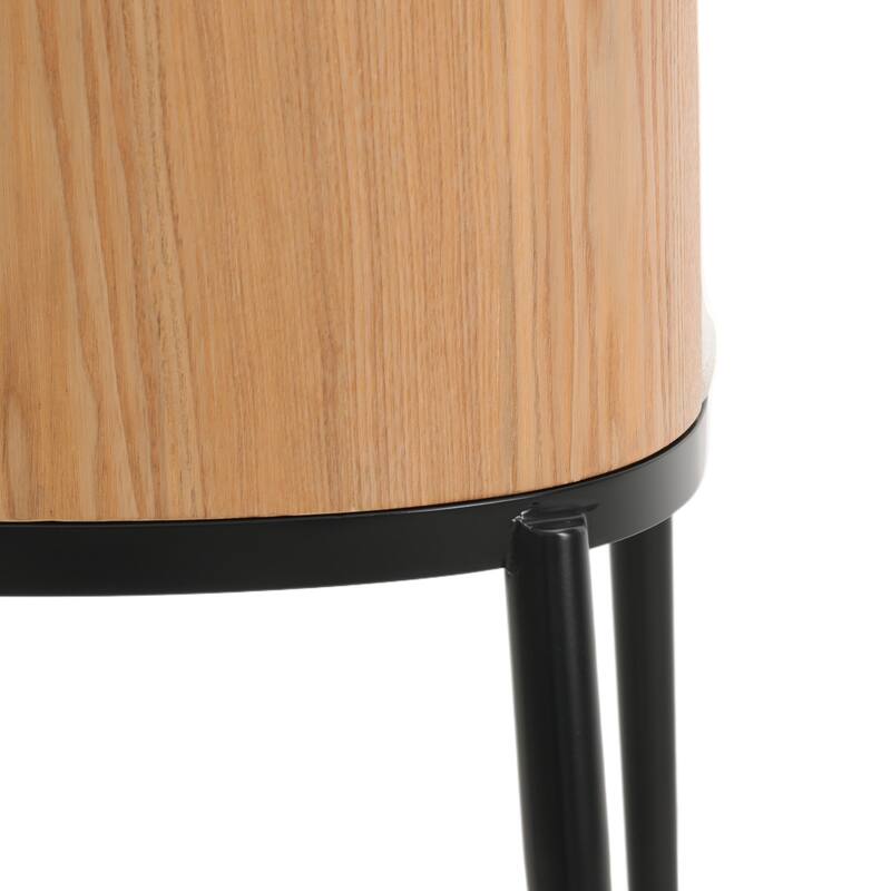 Verve 5-Piece Dining Set 36-Inch Round MDF Tabletop Dining Table and 4 Side Chairs