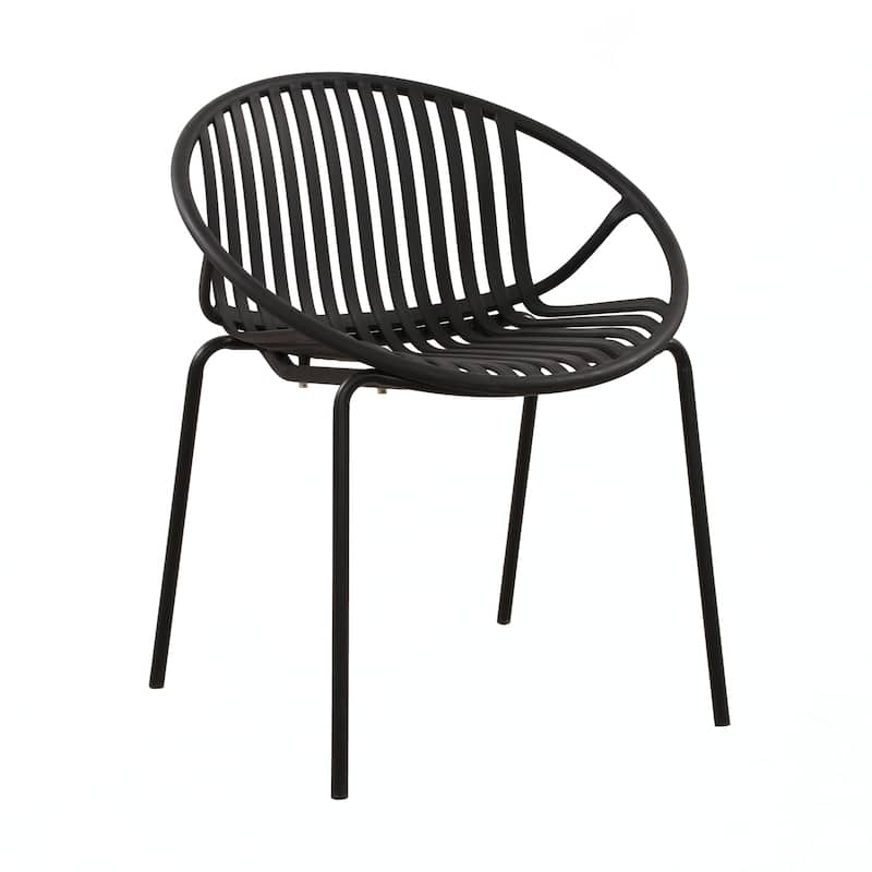 Patio Dining Chairs Stackable Chairs(Set of 2)